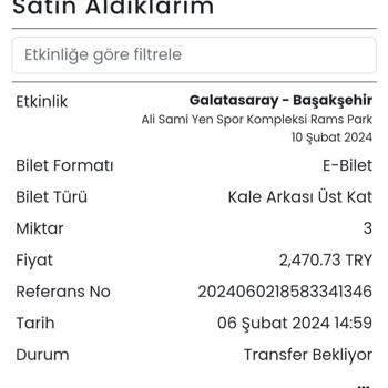 Banabilet.com Biletim Transfer Bekliyor