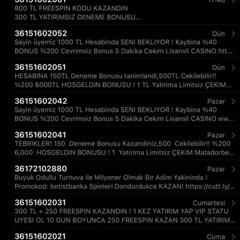 Vodafone +36 Numaralarından Gelen Reklam Mesajları Can Sıkıyor