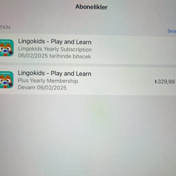 Lingokids 2 Üyelik Ücreti Alımı