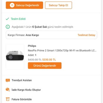 Trendyol Alt Marka Cihaz Gönderdi. Talep Ettiğim Cihazı Göndermedi