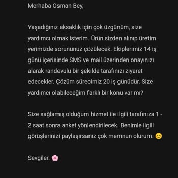 Vivense Bir An Önce Ürünümü Gönder.