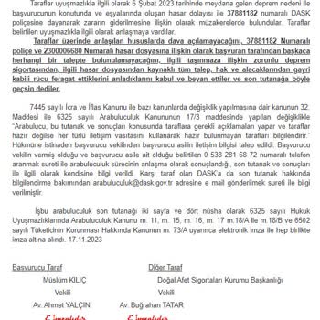 Deprem Sonrası DASK Hasar İşlemleri
