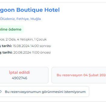 Otelz.com Fazla Ücret Çekiyor Kredi Kartından