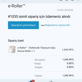 e-Roller+ (e-roller.com.tr) Parayı Alıp Ürünü Göndermiyor