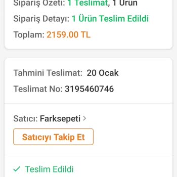 Trendyol- Farksepeti İsimli Firma Ve Ayıplı Ticaretleri