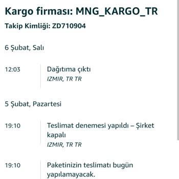 Amazon İlgisizliği MNG Kargo Ulukent Şubesi