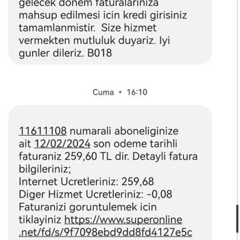 Superonline Benden İzinsiz Tarifemi Değiştirdi Ve Geri Düzeltmiyor