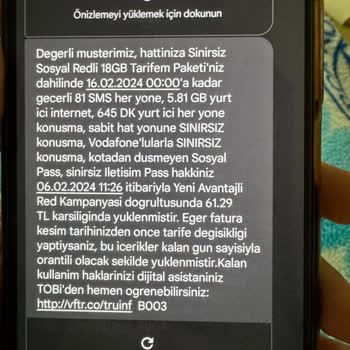 Vodafone Yanlış Bilgilendirme Ve Bilgim Dışında Farklı Tarifeye Geçişim Yapıldı