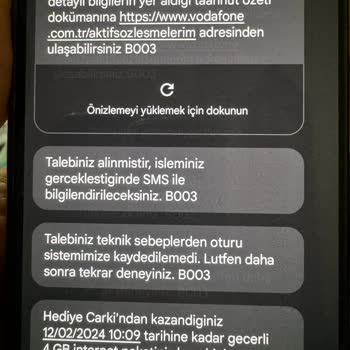 Vodafone Yanlış Bilgilendirme Ve Bilgim Dışında Farklı Tarifeye Geçişim Yapıldı