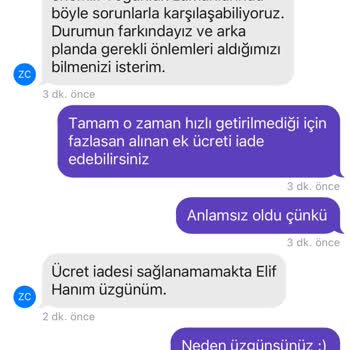 Getirin Hızlı Getirmediği Siparişten Ek Ücret Alması