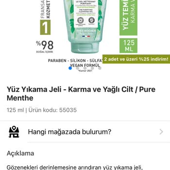 Yves Roche Yüz Yıkama Jeli