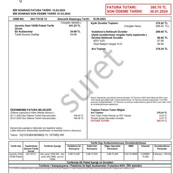 Vodafone Hayali Hat Mı?