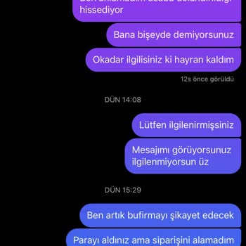 Modaneslihan (Instagram) Ürün Teslimatı Yapılmayan Alışveriş Deneyimi