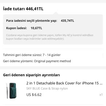 Aliexpress Para İadesi Yapılmadı