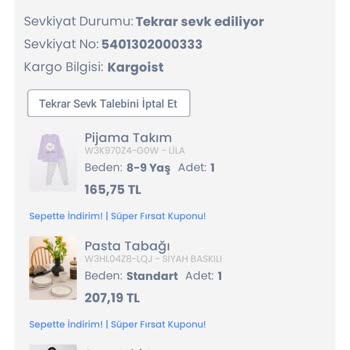 LCW (kargoist) Kargoda Ürün Kayboldu Demeye Utanmıyorlar...