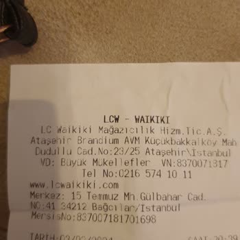 LCW Kasiyer Mağduriyeti