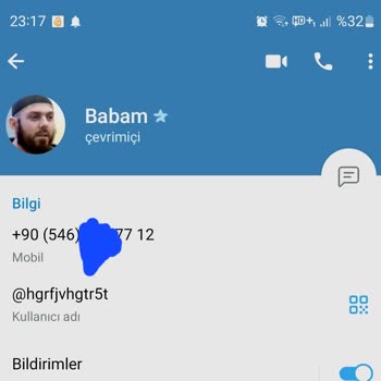 Telegram'da Babamın Telefon Numarasıyla Hesap Açılmış
