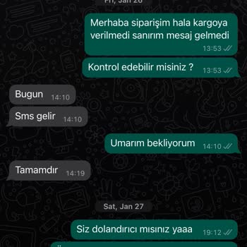Moda Fethi Para İadesi Yapılmadı! Ürün Asla Gönderilmedi!