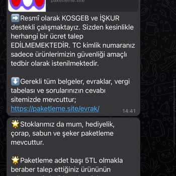 Paketlemeacentesi (Instagram) Kişisel Bilgilerimin İzinsiz Kullanımı Hakkında Endişelerim