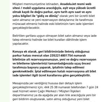 THY Bilet İade Çilesi