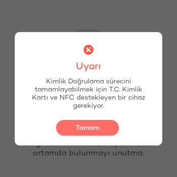 Tosla Kimlik NFC Acil Güncelleme Gerekli