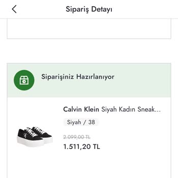 Calvin Klein Paramın İade Edilmesini İstiyorum