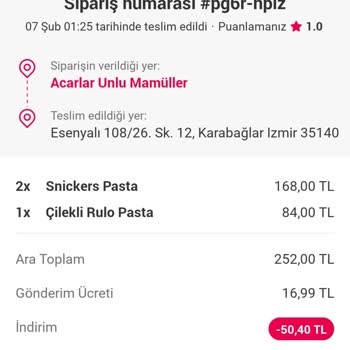 Yanlış Ve Bayat Gelen Ürün Geldi Yemek Sepeti Hiçbir Şey Yapmadı