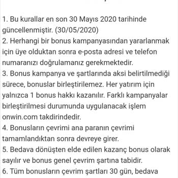 Onwin Bahisin Bakiyeyi Kafasına Göre Silmesi