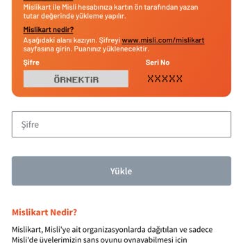 Misli Kart Alamıyorum N