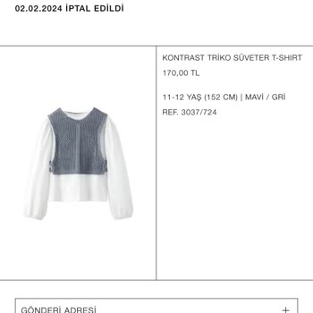 Zara İptal Ve İadeleri Yapmıyor
