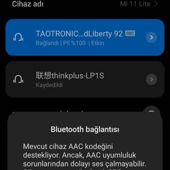 Xiaomi Telefon Bluetooth Ses Sorunu