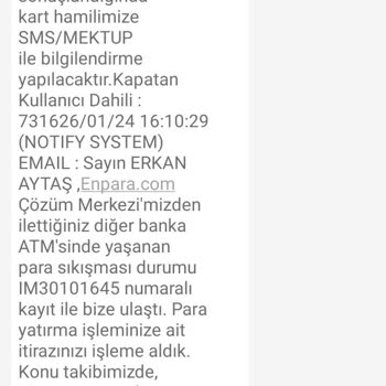 Enpara ATM Sorunu Ve Müşteri Hizmetleriyle Mücadele