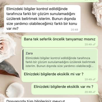 Zara WhatsApp Hattı Dalga Geçiyor