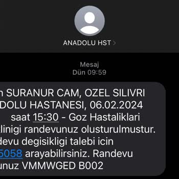 Silivri Anadolu Hastanesi'nde Yaşanan İlgi Ve Hizmet Sorunu