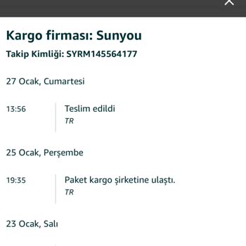 Sunyou Package Tracking Sunyou Kargom Kayıp
