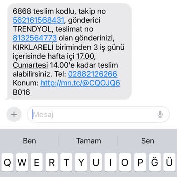 Kırklareli MNG Teslim Sorunu