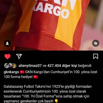 GKN Kargo Forma Çekilişi Ve Gönderilmeyen Forma