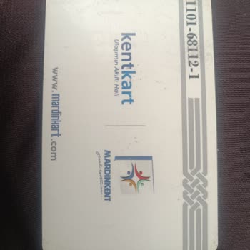 Kent Kart Hesap Karttan Para Yükledim Ama Mardin Kartına Yüklenmedi