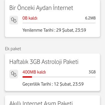 Vodafone Haksız Aşım Paketi