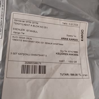 Yanlış Ürün. Beden Yanlış