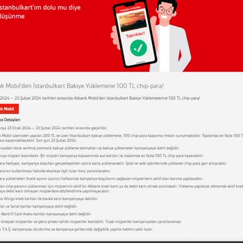Akbank Ve Klasik İstanbulkart Yükleme Kampanya Sorunsalı