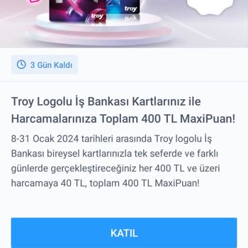 İş Bankası 75₺ Puan Vermedi
