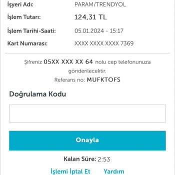 Masterpass Onay Kodu Başka Numaraya Gidiyor