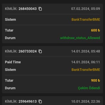 Grandbetting Çekimleri Onaylamıyor. Ödeme Yapmıyor