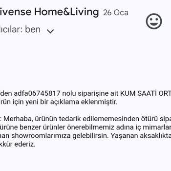 Vivense Siparişimde Yaşanan Gecikme Ve İptal Sorunu
