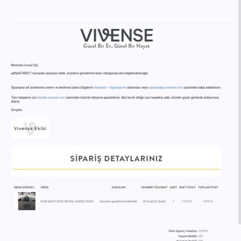 Vivense Siparişimde Yaşanan Gecikme Ve İptal Sorunu
