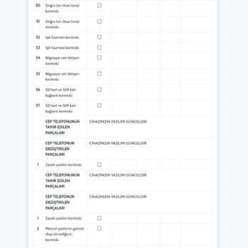 Vodafone Yenilenmiş Telefon Ouno Servis