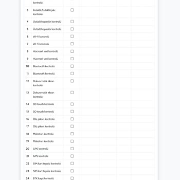Vodafone Yenilenmiş Telefon Ouno Servis