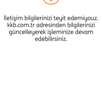 ING KKB İletişim Teyit Hatası