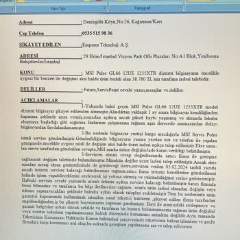 MSI Türkiye Öğrenciyiz, Mağdur Durumdayız Yardımcı Olur Musunuz